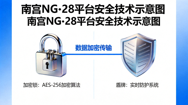 南宫NG·28平台安全技术示意图展示加密锁与盾牌图标